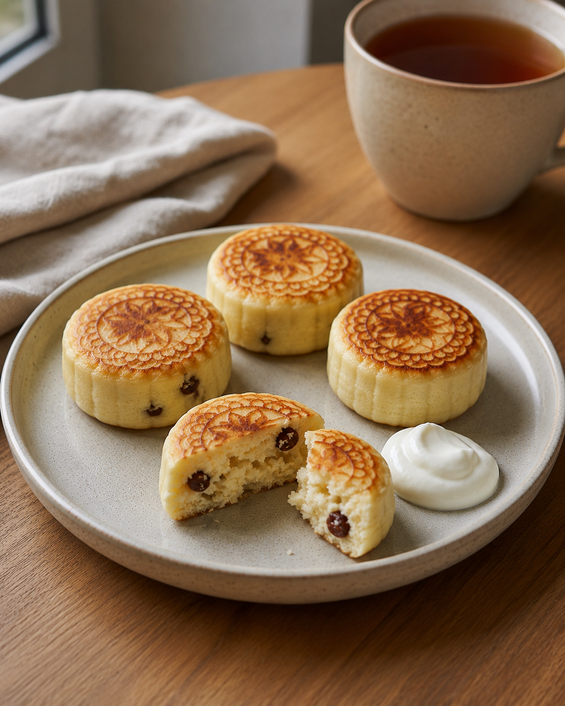 Raisin Soft Cheese Cheesecakes (Syrniki), 5 pcs