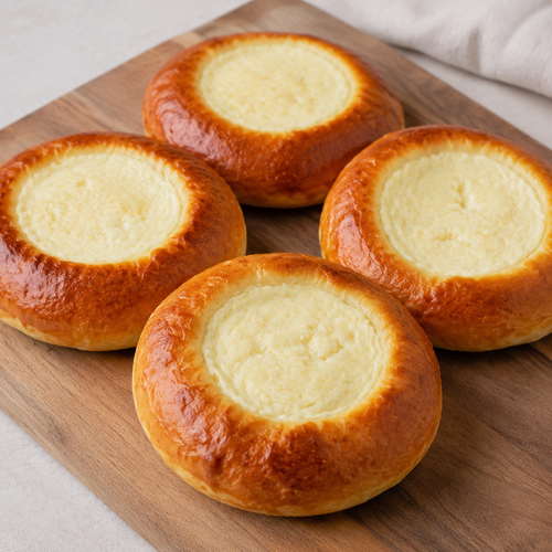 Farmer’s Cheese Vatrushki (Mini Pies with Farmer’s Cheese), 4 pieces