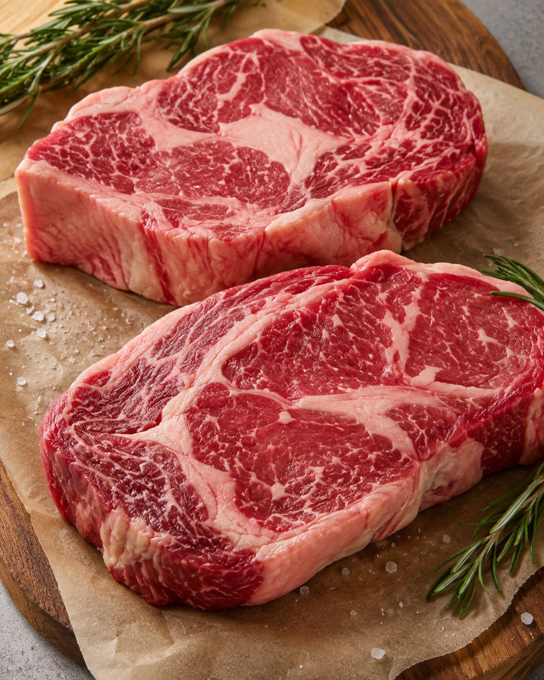 Grass-Fed Ribeye Steaks, Chilled, 8-10 oz