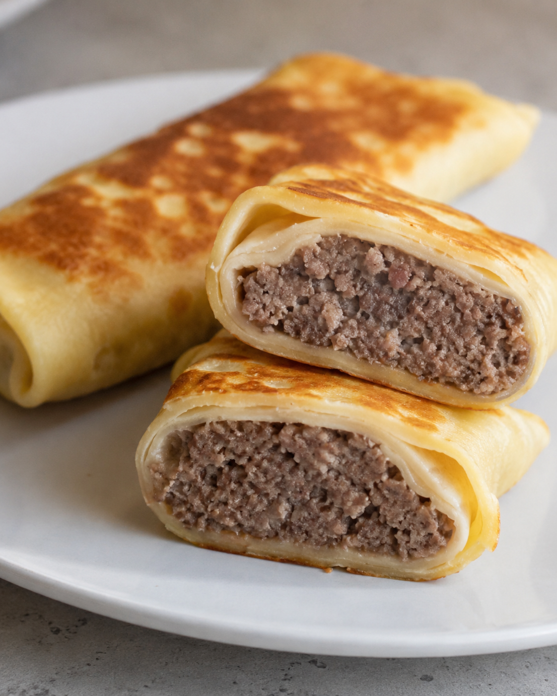 Savory Meat-Filled Crepes, 4 pcs
