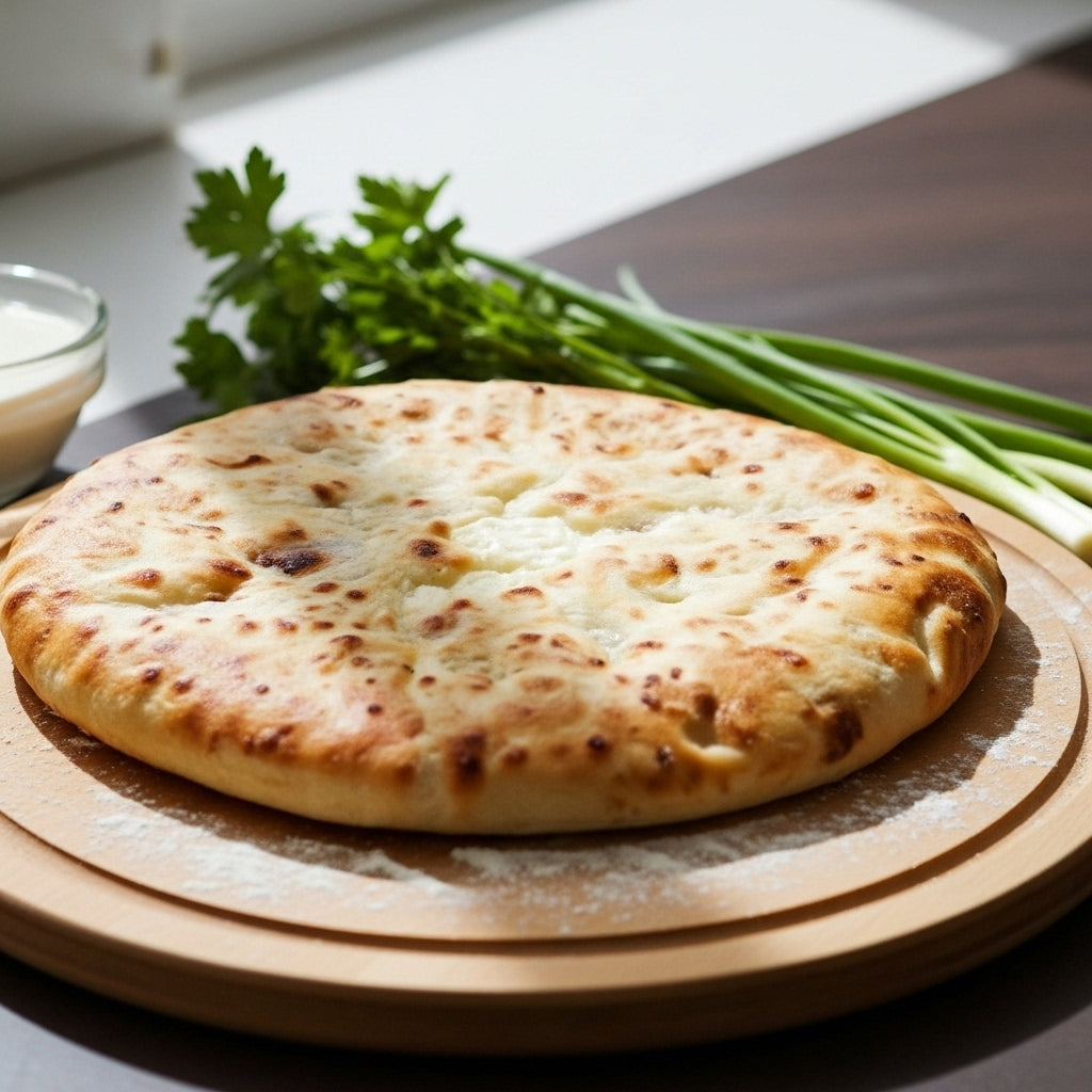 Ossetian Pie with Adygean Cheese, Green Onion & Parsley, 0.6 lb