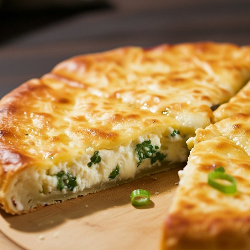 Ossetian Pie with Adygean Cheese, Green Onion & Parsley, 0.6 lb